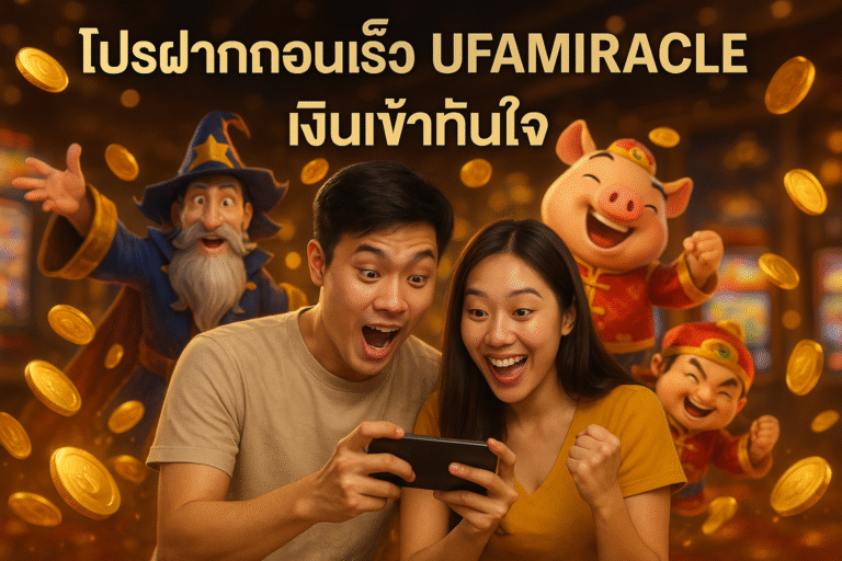 โปรฝากถอนเร็ว UFAMIRACLE เงินเข้าทันใจ
