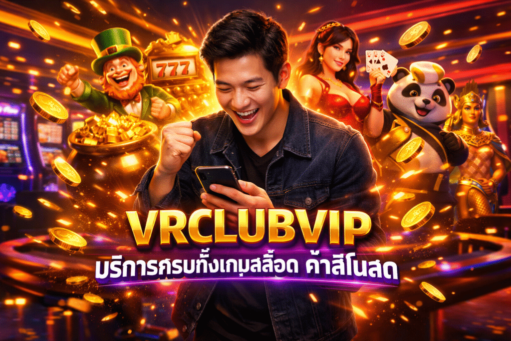 VRCLUBVIP บริการครบทั้งเกมสล็อต คาสิโนสด